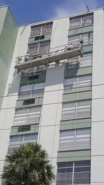 High-rise repainting in Palm Beach Florida (1)