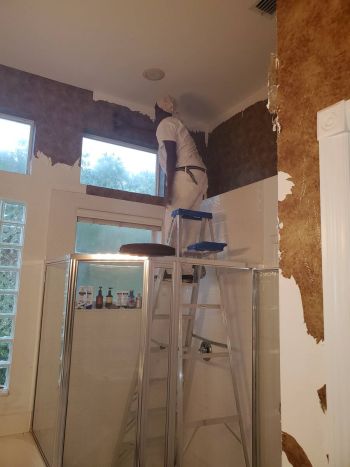 Wallpaper removal by Curry Painting Company